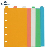 【10%OFFクーポン】アシュフォード システム手帳用 カラーインデックス トップ5段 MICRO5 リフィル メー…
