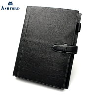 【10%OFFクーポン】アシュフォード ディープ A5 19mm ベルト付き ブラック システム手帳 Ashford メーカ…