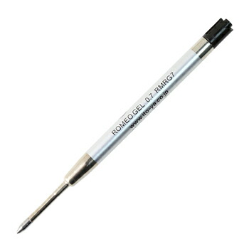 伊東屋 ROMEOロメオ ボールペン替芯 GELゲル リフィル ブラック 0.7mm 黒色 メーカー品番RMRG7