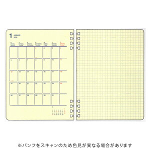 【10%OFFクーポン】デルフォニックス 2026年版手帳 ロルバーン フレキシブルダイアリー リフィル マンスリー L メーカー品番160096