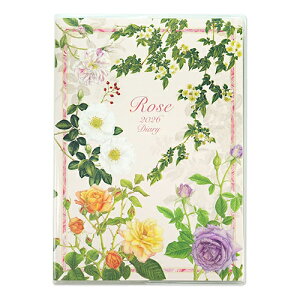 【10%OFFクーポン】フロンティア 2026年版手帳 A6 Michie(山田道恵) クラシックローズ マンスリー ピンク地 FRONTIA メーカー品番DY-141