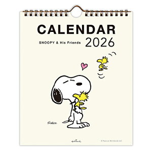 【10%OFFクーポン】ホールマーク 2026年版 リングカレンダー小 SNOOPY ピーナッツ 卓上/壁掛け スヌーピー HALLMARK メーカー品番845438