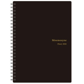 【10%OFFクーポン】マルマン 2026年版手帳 A5 ニーモシネダイアリー 月間 マンスリー ブラック maruman メーカー品番MND283-26