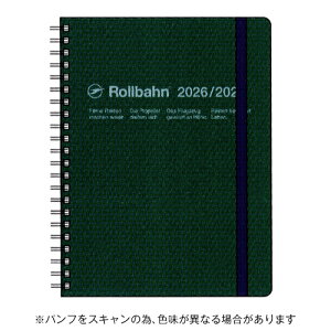 �y10%OFF�N�[�|���z�f���t�H�j�b�N�X 2026�N3���n�܂�蒠 �����o�[���_�C�A���[ A5 �_�[�N�O���[�� DELFONICS Rollbahn ���[�J�[�i��360003-288