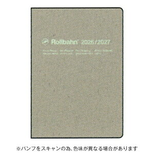 �y10%OFF�N�[�|���z�f���t�H�j�b�N�X 2026�N3���n�܂�蒠 �����o�[���m�[�g�_�C�A���[ A5 �O���[�W�� DELFONICS Rollbahn ���[�J�[�i��360047-191