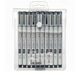 【10%OFFクーポン】Too トゥー コピックマルチライナー SP ブラック 10種セット メーカー品番1250-8001