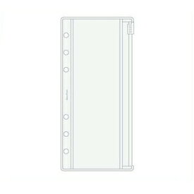 【10%OFFクーポン】ノックス ナローサイズ システム手帳リフィル ファスナー付クリアポケット メーカー品番52271500