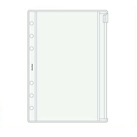 【10%OFFクーポン】ノックス A5サイズ システム手帳リフィル ファスナー付クリアポケット メーカー品番52471500