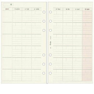 【10%OFFクーポン】日本能率協会 バインデックス システム手帳リフィルバイブルサイズMONTHLYフリーダイアリー メーカー品番305