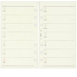 【10%OFFクーポン】日本能率協会 バインデックス システム手帳リフィルバイブルサイズTWO WEEKフリーダイアリー メーカー品番307