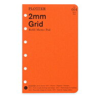 【10%OFFクーポン】PLOTTER プロッター リフィルメモパッド 2mm方眼 ミニサイズ システム手帳リフィル メ…