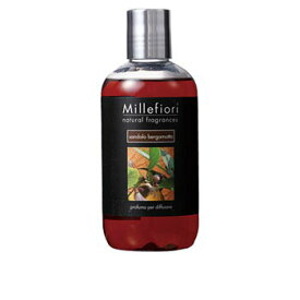 【10%OFFクーポン】Millefiori ミッレフィオーリ フレグランスディフューザー専用リフィル 250ml ナチュラル サンダルベルガモット メーカー品番DIF-25-017・2024年5月中旬に(メーカー欠品)入荷予定です