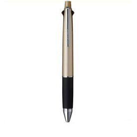 【10%OFFクーポン】三菱鉛筆 ジェットストリーム 4+1多機能ペン 0.38mm シャンパンゴールド (ボールペン+シャープ) メーカー品番MSXE510003825