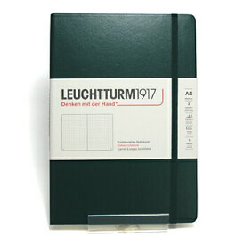 【10%OFFクーポン】ロイヒトトゥルム1917 ノートブック ミディアム A5 ハードカバー フォレストグリーン ドット[LEUCHTTURM] メーカー品番367255