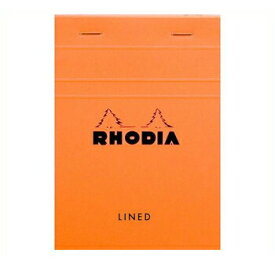 【10%OFFクーポン】RHODIA ブロックロディア ライン No.13 横罫 (A6) オレンジ メモ帳 メーカー品番cf13600・4個までメール便にて発送いたします