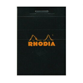 【10%OFFクーポン】RHODIA ブロックロディア No.10 ブラック メモ帳 メーカー品番cf102009