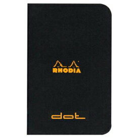 【10%OFFクーポン】RHODIA ロディア クラシック ホチキス留めノート ミニ ドット ブラック メーカー品番cf119155
