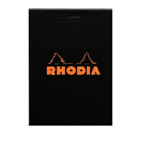 【10%OFFクーポン】RHODIAブロックロディア No.12 ブラック メモ帳 メーカー品番cf122009・8個までメール便にて発送いたします