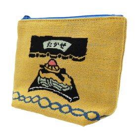 【10%OFFクーポン】やまぐち愛着プロダクト あきやまりか ポーチ 瓦そばたかせジモッチャ JIMOCCHAアーティストシリーズメーカー品番490-72