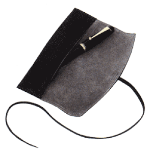 キップレザーとビッグスウェード仕上げ パイロット ペンサンブルレザーペンケース PSR1-01-B