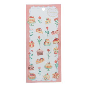 マインドウェイブ セボンステッカー レッド かわいい シール デコレーション ノート 手帳 オシャレ レトロ