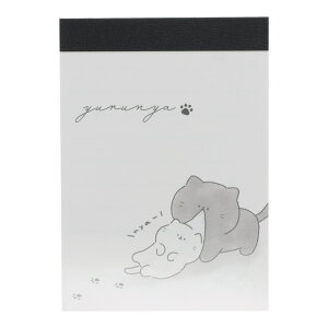 カミオジャパン ゆるにゃー ミニメモ 親子 2柄 70枚 日本製 女子文具 プレゼント メモ帳 プチギフト お礼 20冊までメール便対応 文具 大人かわいい