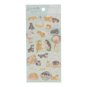 マインドウェイブ おひるねファミリーステッカー 柴田さん家 かわいい シール デコレーション ノート 手帳 オシャレ