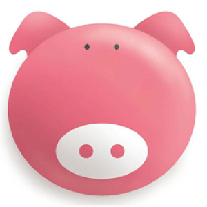 机の上の癒しに 動物の鼻をプニプニ押すとメモが出てきます ほっとひといきステーショナリープニプニ"ブタ"