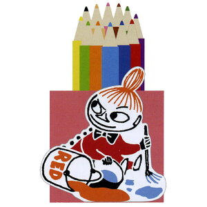 ムーミンのマスコットがついたかわいいケース入り色鉛筆セット"ミイ"