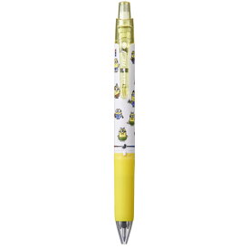 三菱鉛筆 uni-ball R:E3 ミニオンズ 3色ゲルボールペン ホワイト 消せるボールペンに3色タイプが登場