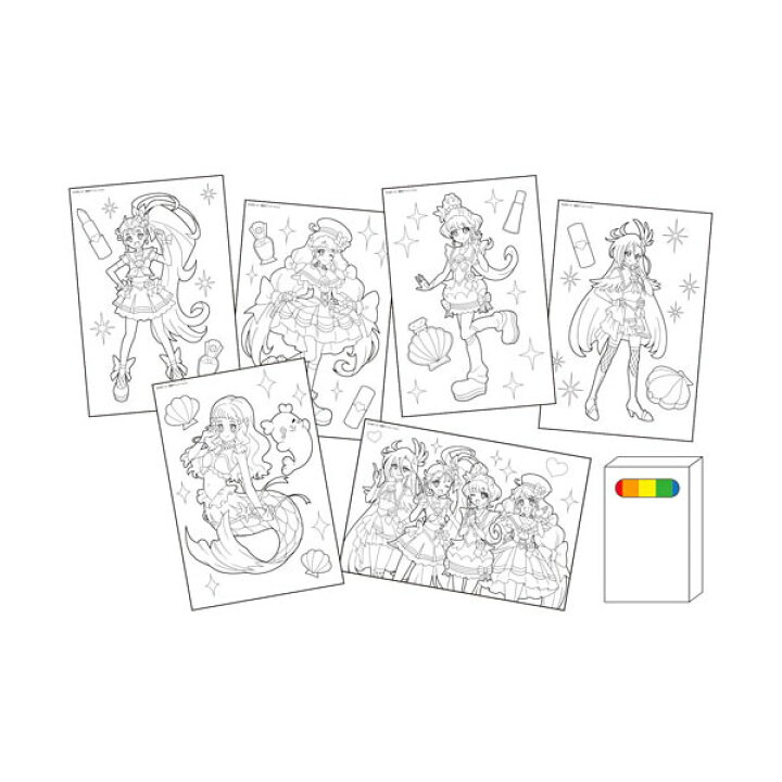 楽天市場 トロピカル ジュ プリキュア おえかきバッグセット 女の子 キッズ プレゼント グッズ ぬりえ 文具の森 楽天市場店
