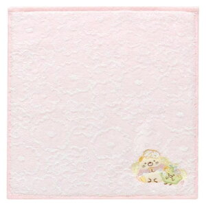 サンエックス すみっコぐらし ざっそうとようせいのお花畑 ミニタオル ねこ・ざっそう ハンカチ 限定 かわいい プレゼント
