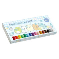 サンエックス すみっコぐらし クレパス ゴーゴースクール 16色 2023年 新入学 祝い ギフト プレゼント サ…