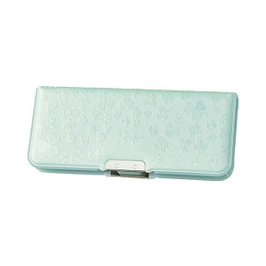 クツワ ラメぷっくり筆入れ シャーベットミント クローバー 両面 ペンケース 新入学 お祝い ギフト プレゼント ペールカラー オシャレ コンパクト