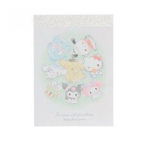 カミオジャパン ミニメモ ゆるっと サンリオキャラクターズ お花畑 2柄 70枚 プレゼント メモ帳 プチギフト お礼 20冊までメール便対応 文具 大人かわいい