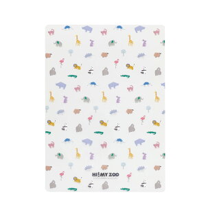 クツワ HI!MYZOO B5下敷き カラー 半透明 プレゼント 入学祝 アニマル柄 オシャレ