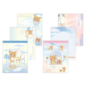 サンエックス リラックマ 雨のち晴れのリラックマ クロスメモ 2柄 セット 限定 かわいい プレゼント