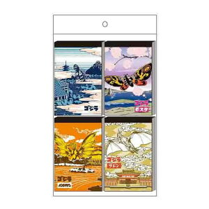 メモミニセット JAPANESE ART ゴジラ Y アート作品 和柄 プレゼント 怪獣王ゴジラ おみやげ