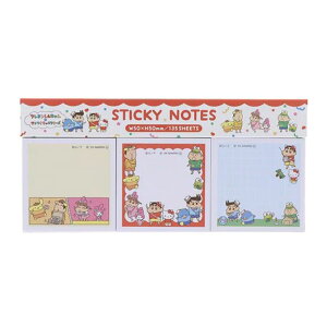 サンスター文具 クレヨンしんちゃん×サンリオキャラクターズ 付箋メモパッドカラー カスカベ防衛隊 3柄 135枚 プレゼント 限定