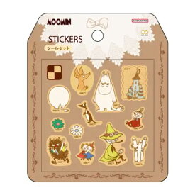 サンスター文具 MU26SS MOOMN AFTERNOON PARTY クッキー風シール ムーミン ぷっくりシール 立体シール デコレーション かわいい 女子文具 レトロ