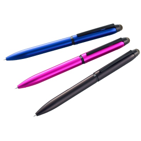 特殊繊維「Agファイバーチップ」を搭載した3色ボールペン＆タッチペン　ジェットストリーム スタイラス3色ボールペン