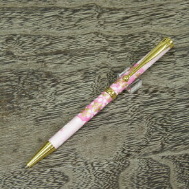美濃和紙ボールペン うさぎ市松・桜色 油性 和柄 伝統工芸品 プレゼント お祝い 日本製 オシャレ