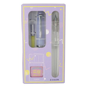 セーラー万年筆 万年筆 プロフィットジュニア+10 レトロ 平成ポップ 中細字 コンバーター付きギフトセット 名入れ 限定 プレゼント