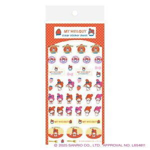 透明シールシート サンリオキャラクターズ マイメロディ コラボ 雑貨 グッズ 描き下ろし 限定 古川紙工
