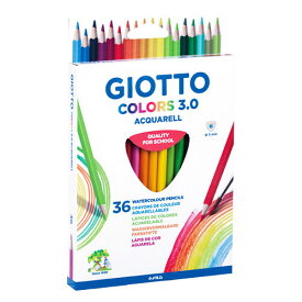 FILA GIOTTO アクェレル 水彩色鉛筆 36色 三角軸 名入れ無料 イタリア キッズ プレゼント