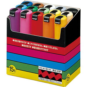 �N�₩�Ŕ��������F�̐����y�� �O�H���M �|�X�J�yPOSCA�z8.0mm ���� 15�F�Z�b�g