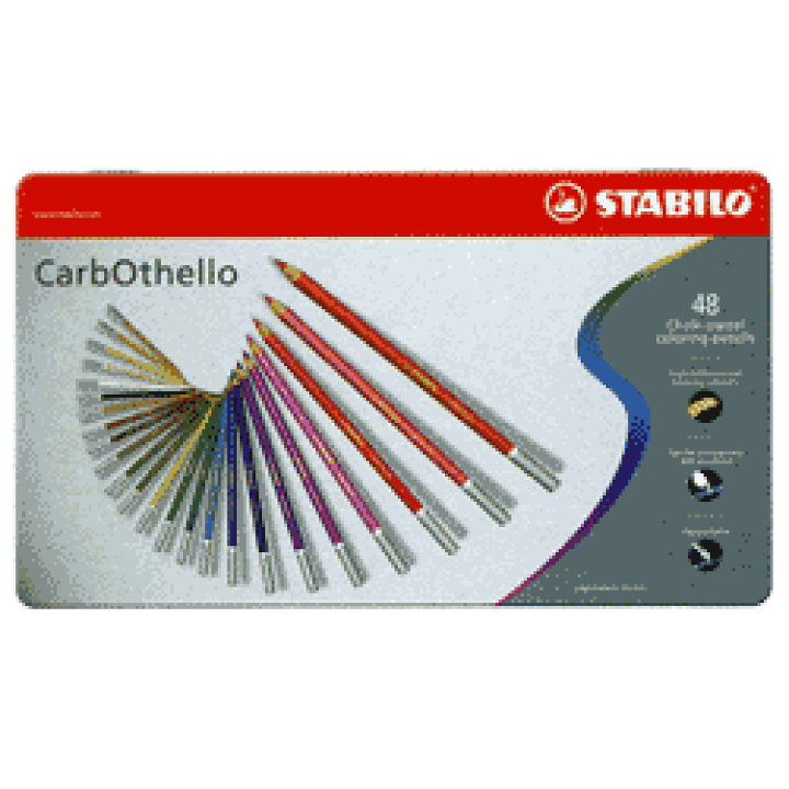 スタビロ カーブオテロ パステル鉛筆 48色 楽天市場】スタビロ カーブオテロ パステル色鉛筆 48色 缶入り 名入れ