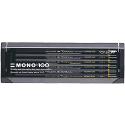 鉛筆の名作なめらかな書き心地　トンボ　モノ100鉛筆　1ダース