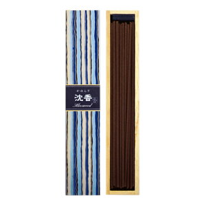 【ギフトに最適】日本香堂のお香 深みのある伝統的な香木沈香の香りです。 かゆらぎ 沈香 スティック40本入