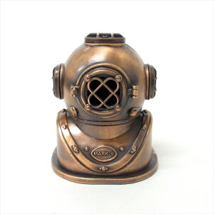 アンティーク鉛筆削り ダイビングヘルメット ミニシャープナー レトロ コレクション プチギフト 文房具 プレゼント 置物